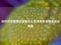 软件开发管理过程是什么,软件开发管理系统流程图