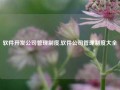 软件开发公司管理制度,软件公司管理制度大全