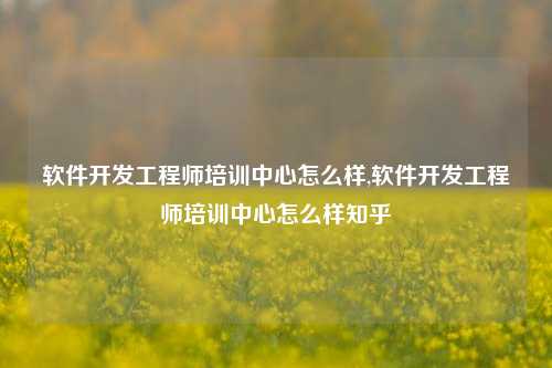 软件开发工程师培训中心怎么样,软件开发工程师培训中心怎么样知乎-第1张图片-连云港禾元网络科技有限公司