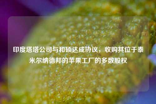 印度塔塔公司与和硕达成协议，收购其位于泰米尔纳德邦的苹果工厂的多数股权-第1张图片-连云港禾元网络科技有限公司