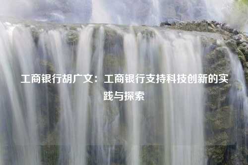 工商银行胡广文：工商银行支持科技创新的实践与探索