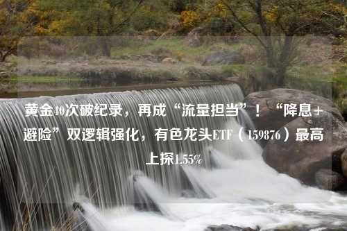 黄金40次破纪录，再成“流量担当”！“降息+避险”双逻辑强化，有色龙头ETF（159876）最高上探1.55%