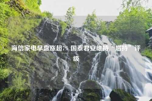 海信家电早盘涨超7% 国泰君安维持“增持”评级