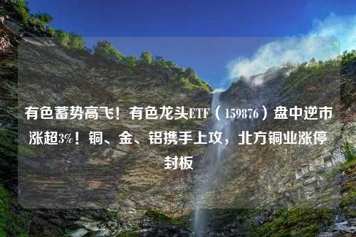 有色蓄势高飞！有色龙头ETF（159876）盘中逆市涨超3%！铜、金、铝携手上攻，北方铜业涨停封板