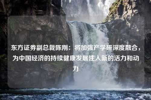 东方证券副总裁陈刚：将加强产学研深度融合，为中国经济的持续健康发展注入新的活力和动力