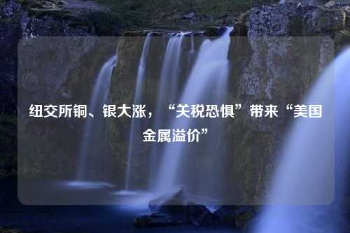 纽交所铜、银大涨，“关税恐惧”带来“美国金属溢价”