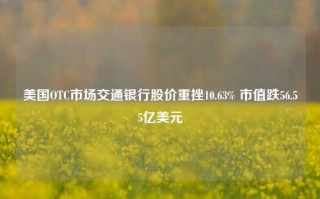 美国OTC市场交通银行股价重挫10.63% 市值跌56.55亿美元