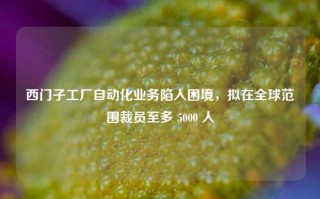 西门子工厂自动化业务陷入困境，拟在全球范围裁员至多 5000 人