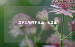 企软云采购平台,企翀云企业