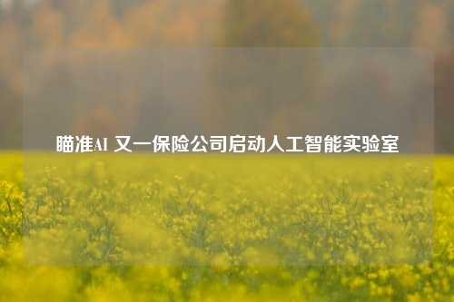 瞄准AI 又一保险公司启动人工智能实验室-第1张图片-连云港禾元网络科技有限公司